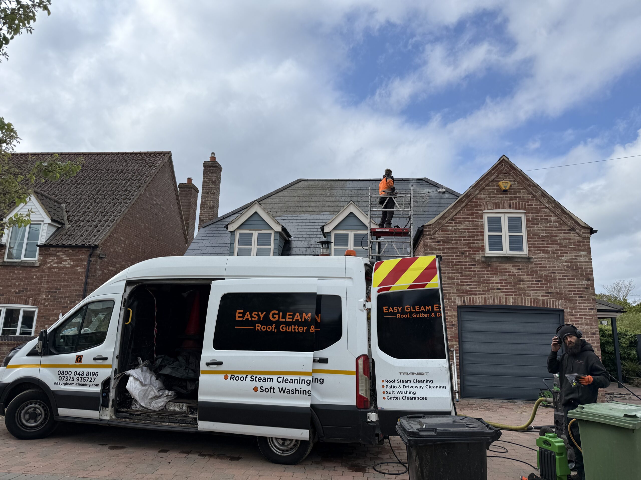 Beautiful residential property with clean roof